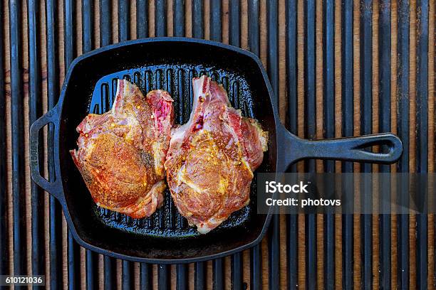 Raw Uncooked Fat Lamb Pork Stock Photo - Download Image Now - Beef, Blood, Chive