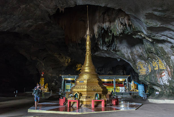 istock Holy Statue of Saint Paul inside the underground cave 610121038