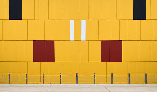 pared gráfica moderna - austin airport fotografías e imágenes de stock
