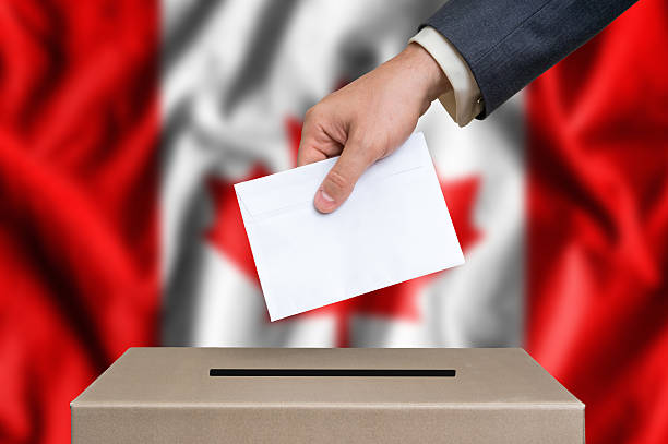 istock Election in Canada - voting at the ballot box 610124878