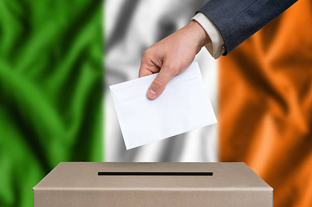 istock Election in Ireland - voting at the ballot box 610125090
