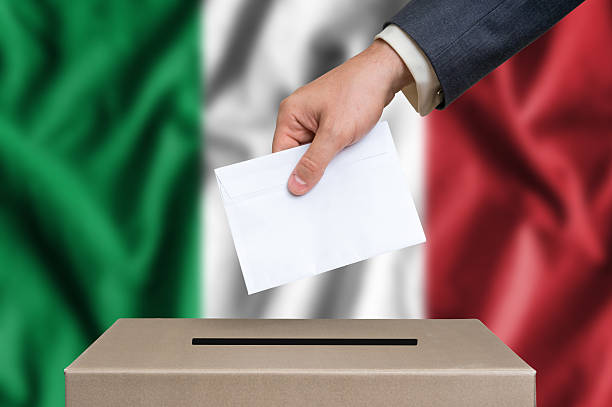 istock Election in Italy - voting at the ballot box 610125104