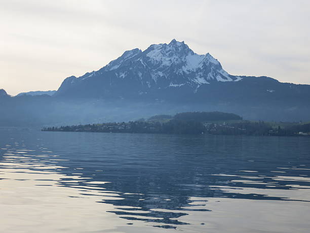 istock Swiss Alps Lucerne lake sunset 610129660