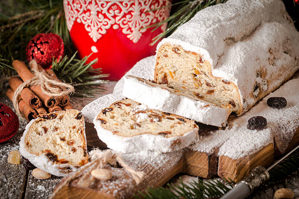 istock Stollen.Traditional German Christmas cake 610130856