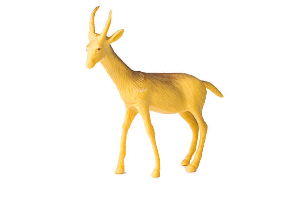 istock Toy deer made of plastic 610132642