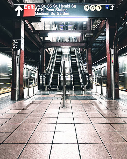 istock train in motion inside the nyc subway station 610132960