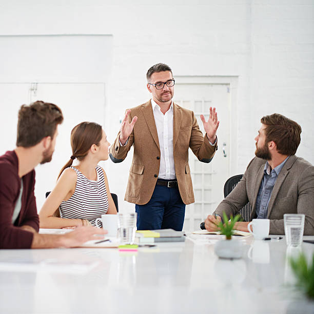 istock Talking business with the team 610133922