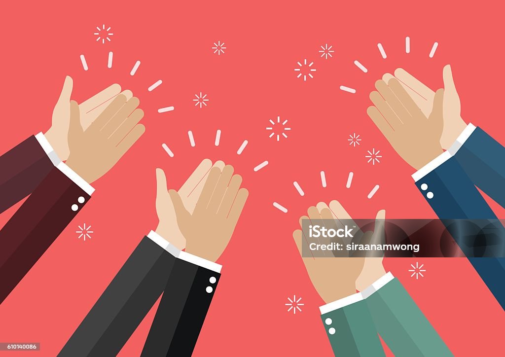 Human Clapping Human Hands Clapping Stock Illustration - Download Image Now - Cheering ...