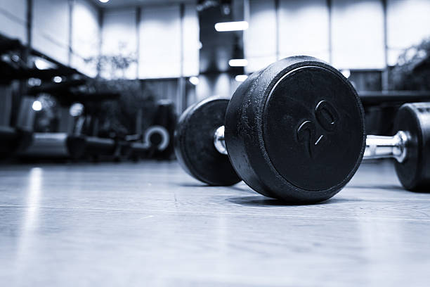 istock Fitness club in luxury hotel interior. 610141212