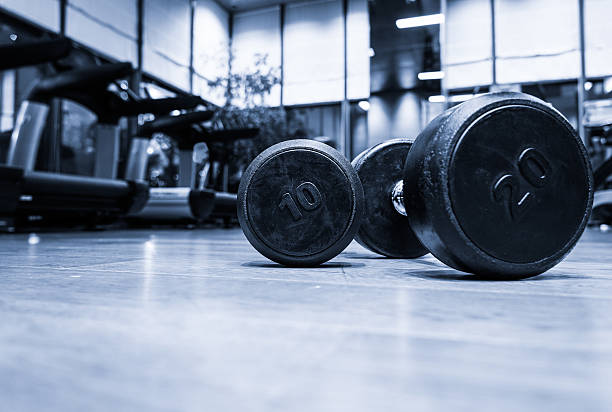istock Fitness club in luxury hotel interior. 610141464