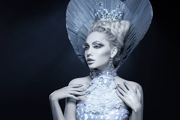 istock Portrait of winter queen 610144942