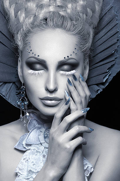 istock Closeup portrait of winter queen 610145924