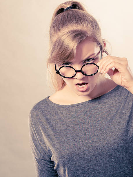 istock Annoyed nervous woman portrait. 610154824