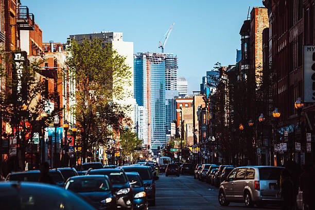 istock Busy streets of Chicago. Wicker Park. 610217406
