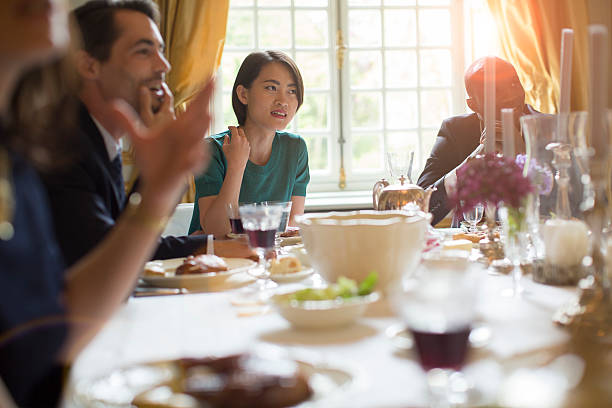 istock Enjoying and celebrating dinner together. 610218426