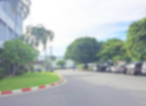 istock Abstract blur city park bokeh background 610218618