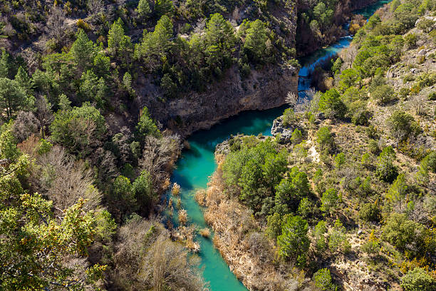 istock Jucar quiet river, runs from deep mountains in Cuenca, Spain 610218854