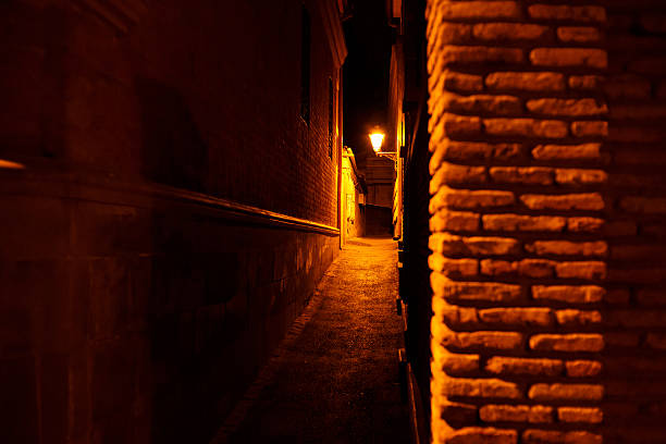 istock old city streets at night time 610222472