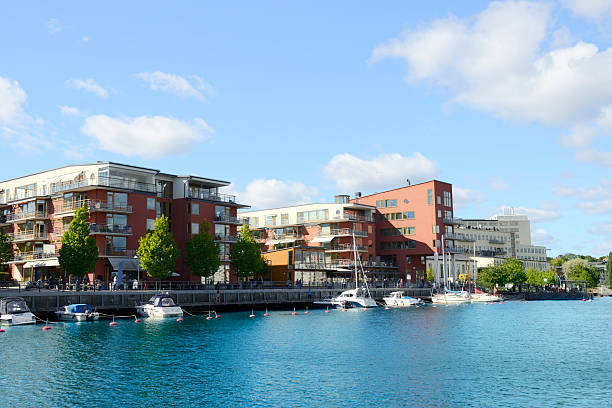 istock Modern Condos on the sea, Stockholm 610222968