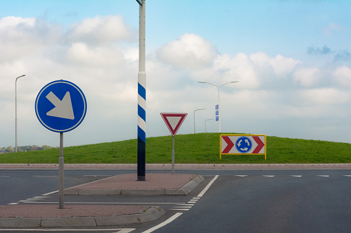 German road sign: priority over oncoming vehicles