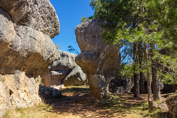 istock Rocks with capricious forms in the enchanted city of Cuenca, 610224788