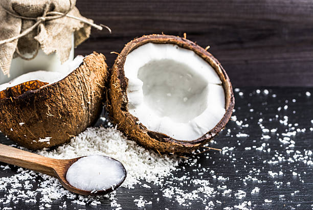 istock Coconut oil and coconut milk for alternative therapy 610235452
