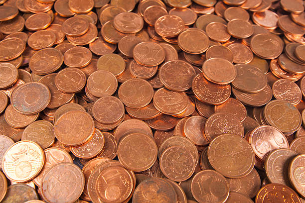 istock background  of coins. Money background 610235570