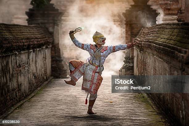 The Pantomime Festival Candles Stock Photo - Download Image Now - Ramakien Doll, Actor, Adulation