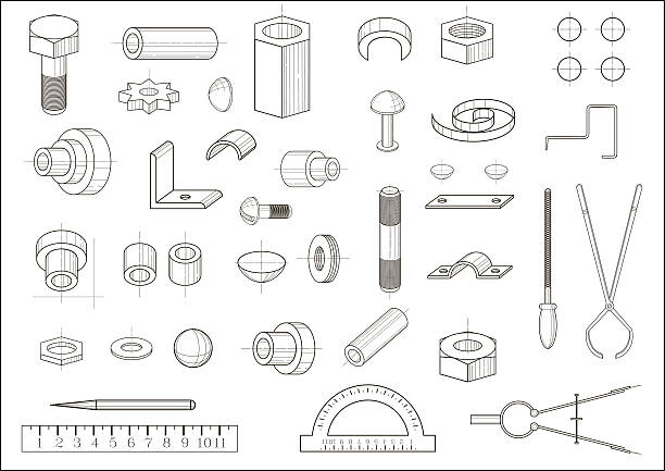 各種部品・ツール - flanges点のイラスト素材／クリップアート素材／マンガ素材／アイコン素材