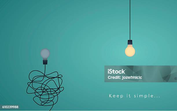 Keep It Simple Business Concept For Marketing Creativity Project Management Stock Illustration - Download Image Now