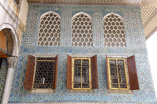 istock Beautiful decoration on the Topkapi Palace, Istanbul, Turkey. 610240244
