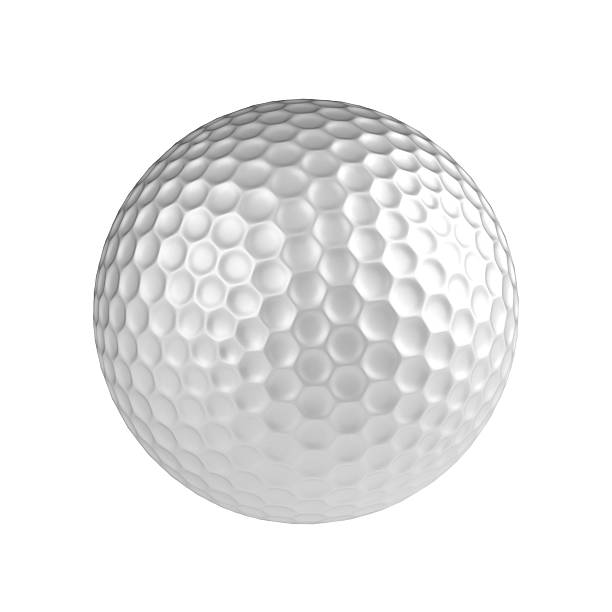 istock Golf ball isolated onthe white background 610241544