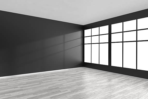 Empty Room With Window Изображения: просматривайте стоковые фотографии, векторны