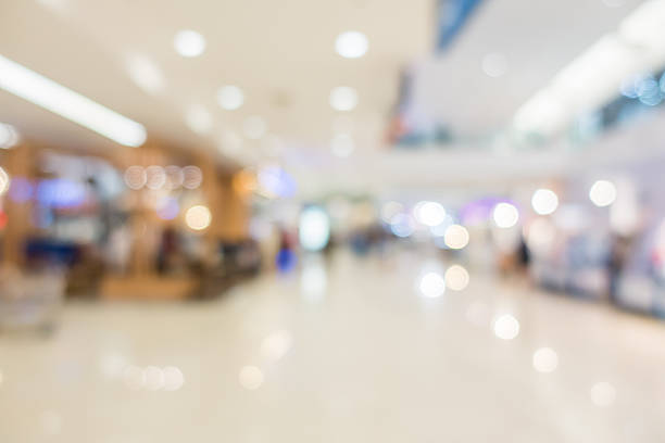istock Abstract Blur modern Shopping mall for background 610243638