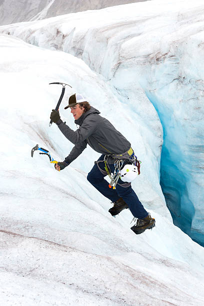 istock Close up of ice climber 610246140
