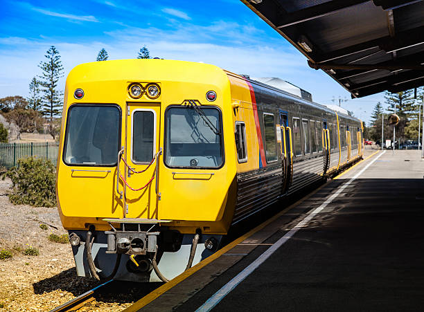 istock Electric train at the station 610251410