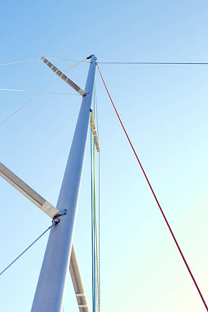 istock Staysail halyard on the mast 610251832