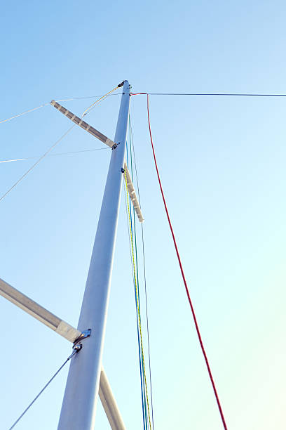 istock Staysail halyard on the mast 610251866