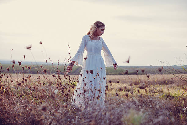 Beautiful woman in a meadow