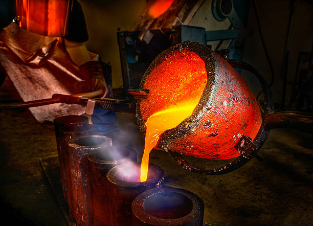 istock Liquid Molten Steel Industry 610254798