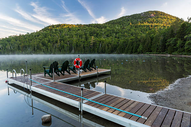 док -13-й док-лейк-сити и гора джо - adirondack mountains adirondack state park air landscape стоковые фото и изображения