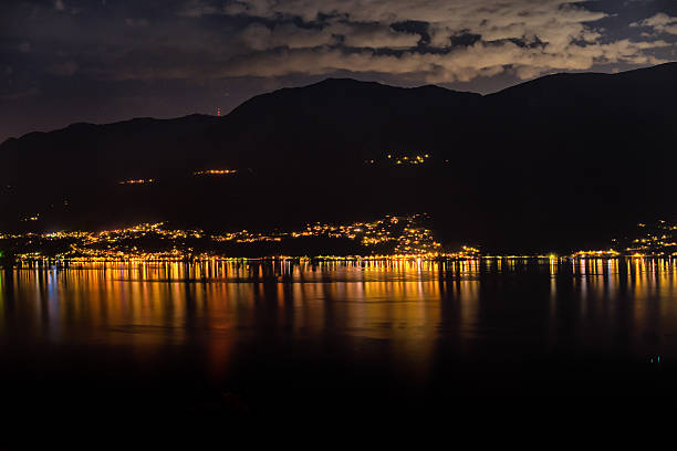 istock Lago Maggiore Switzerland by night 610257928