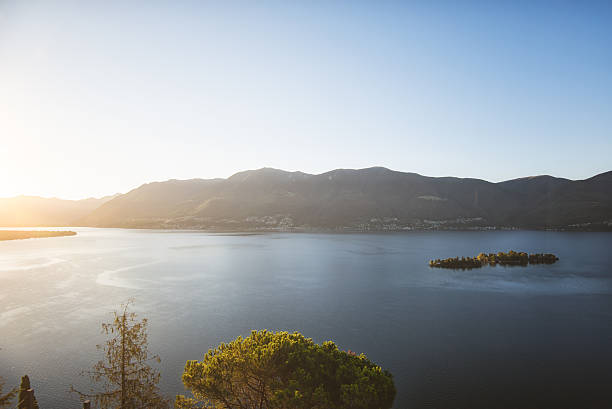 lake maggiore with island of Brissago is one of the landmark you have to see when you visit Switzerland.