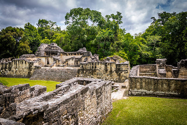 istock Mayan Acropolis at Tikal National Park - Guatemala 610259796