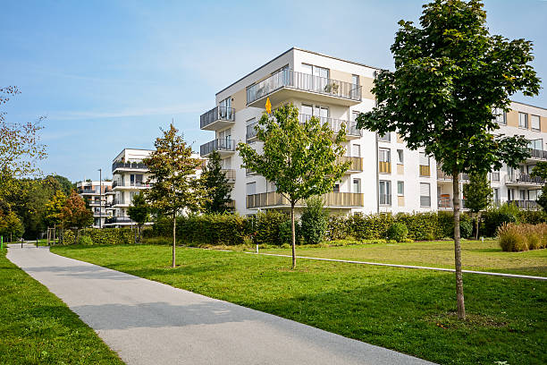 istock New apartment building - modern residential development 610261506
