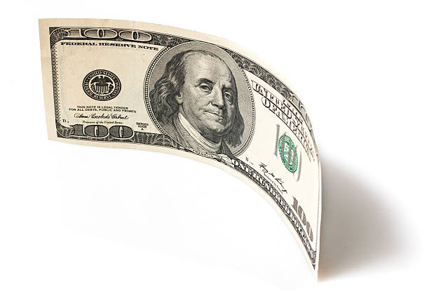 istock bill one hundred dollars on a white background 610412086