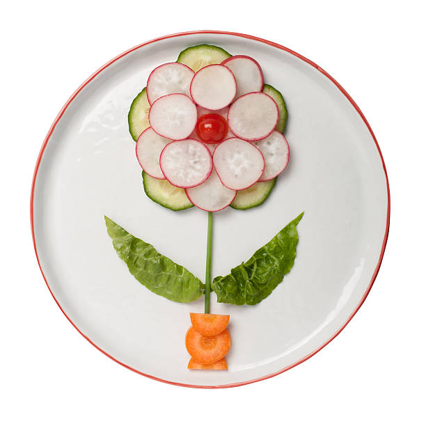istock Flower made of fresh vegetables 610414822