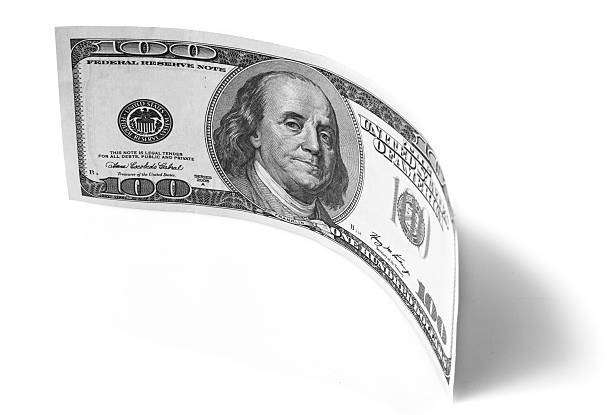 istock bill one hundred dollars on a white background 610416592