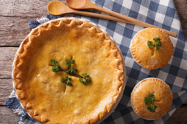istock American Chicken pot pie closeup on the table. horizontal 610417764