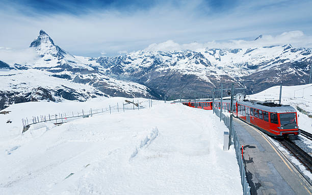 istock Mountain Matterhorn in Gornergrat, Swiss 610420310